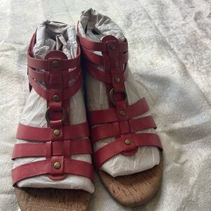 Pure Soul Red Strappy Sandals